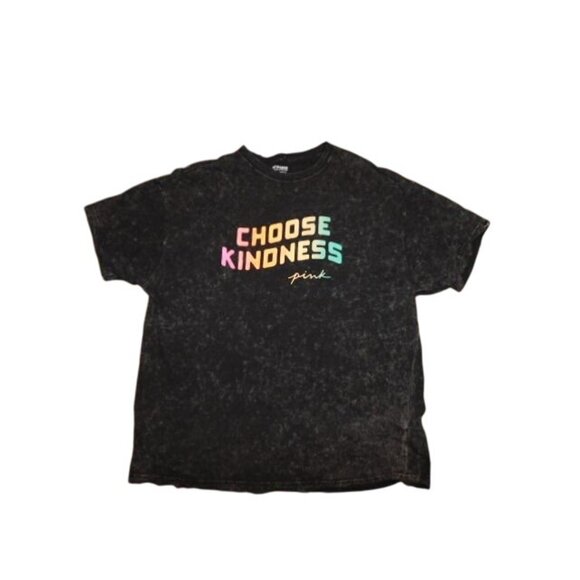 Victoria's Secret Pink Size OS Choose Kindness Tye Dye Short Sleeve Tshirt Top - Picture 1 of 1